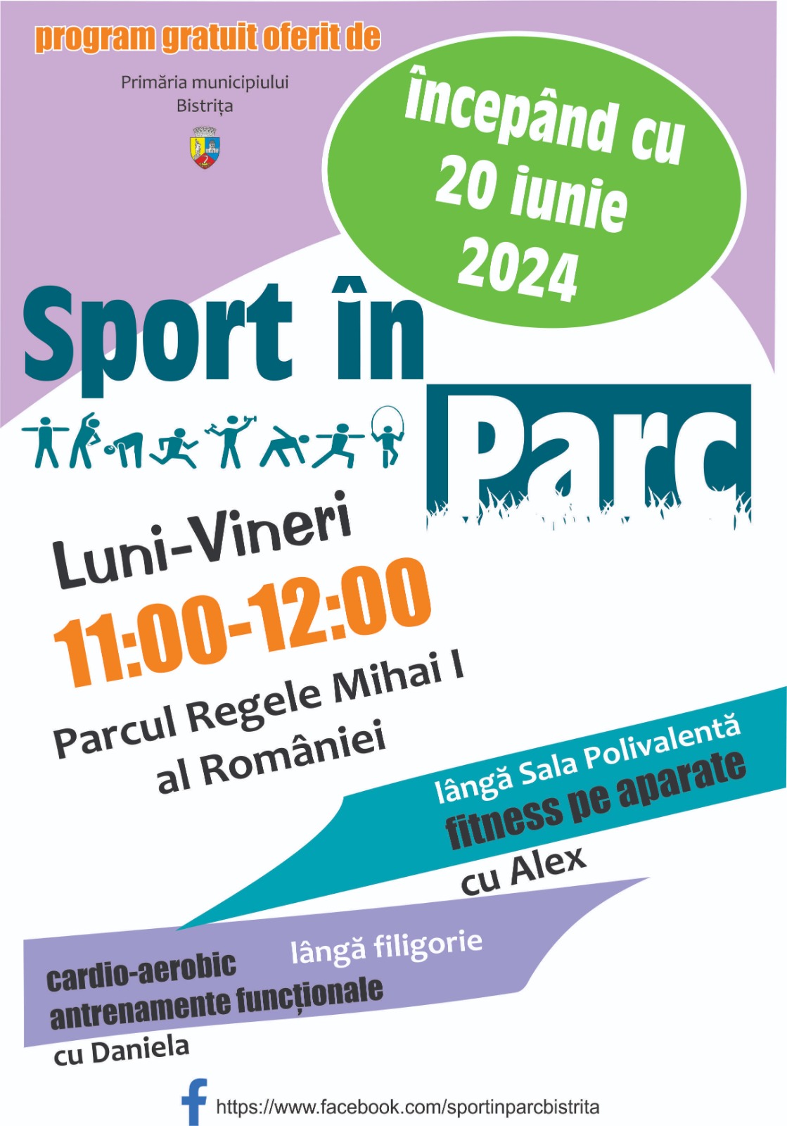 Începând cu data de 20 iunie 2024 se reia programul „Sport în parc”
